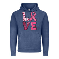 Vintage Denim Western Breast Cancer Love Vintage Hoodie - RanaPortraitStore
