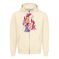 Sandshell Cancer high heels Breast Cancer Zipper Hoodie - FaDigitalArtStudio