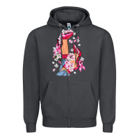 Smoke Cancer high heels Breast Cancer Zipper Hoodie - FaDigitalArtStudio