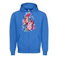 True Royal Cancer high heels Breast Cancer Zipper Hoodie - FaDigitalArtStudio