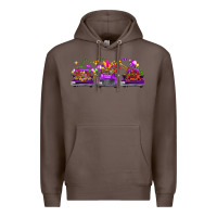 Coffee Mardi Gras Farm Trucks Premium Hoodie - FaDigitalArtStudio