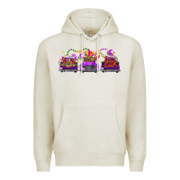 Oatmeal Heather Mardi Gras Farm Trucks Premium Hoodie - FaDigitalArtStudio