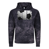 Cloud Black Soccer Ball Brushstroke Vintage Hoodie - RanaPortraitStore