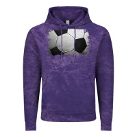 Cloud Purple Soccer Ball Brushstroke Vintage Hoodie - RanaPortraitStore