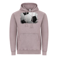 Vintage Zinc Soccer Ball Brushstroke Vintage Hoodie - RanaPortraitStore