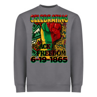 Storm celebrating black freedom 6 19 1865 juneteenth Heavyweight Sweatshirt - CowGirlArtShop