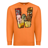 Carrot farm life alphabet lowercase letters w Premium Sweatshirt - BundleAndBundleShop