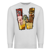 Dove Grey farm life alphabet lowercase letters w Premium Sweatshirt - BundleAndBundleShop