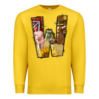 Lemon farm life alphabet lowercase letters w Premium Sweatshirt - BundleAndBundleShop