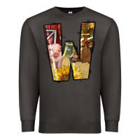 Smoke farm life alphabet lowercase letters w Premium Sweatshirt - BundleAndBundleShop