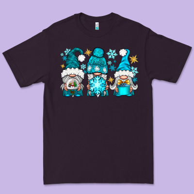 Winter Gnomies Premium Tee Designed By Nancycooperartshop