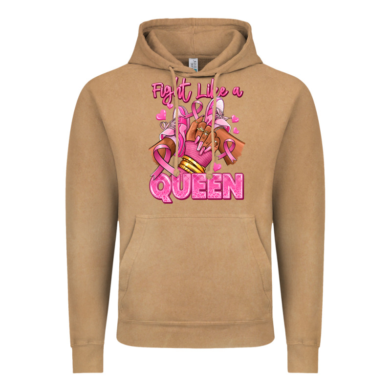 Survivor Queen Breast Cancer Afro Girl Sneakers Vintage Hoodie by RanaPortraitStore | Teevron