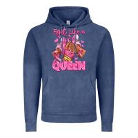 Vintage Denim Survivor queen Breast Cancer afro girl sneakers Vintage Hoodie - RanaPortraitStore