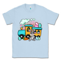 Dusty Blue easter train Classic Tee - Artiststas