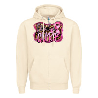 Sandshell find a cure Zipper Hoodie - FaDigitalArtStudio