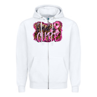 White find a cure Zipper Hoodie - FaDigitalArtStudio