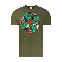Vintage Olive western windmill Vintage Tee - Jasminsmagicworld
