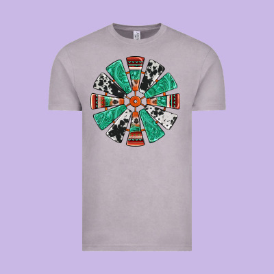 Western Windmill Vintage Tee Designed By Jasminsmagicworld