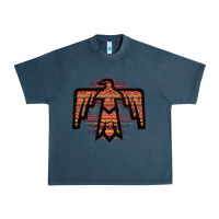 Midnight Navy Red Aztec Thunderbird Urban Heavy Tee - Bettercallsaul