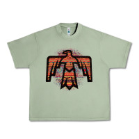 Oil Green Red Aztec Thunderbird Urban Heavy Tee - Bettercallsaul
