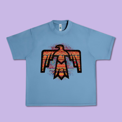 Red Aztec Thunderbird Urban Heavy Tee Designed By Bettercallsaul
