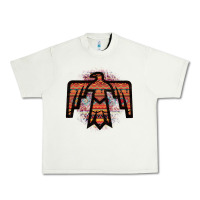 Pistachio Red Aztec Thunderbird Urban Heavy Tee - Bettercallsaul