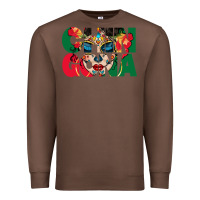 Chestnut chingona sugar skull Premium Sweatshirt - BundleAndBundleShop