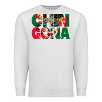 Oatmeal Heather chingona sugar skull Premium Sweatshirt - BundleAndBundleShop