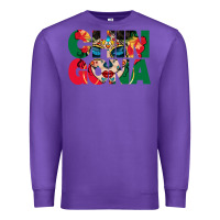 Purple chingona sugar skull Premium Sweatshirt - BundleAndBundleShop