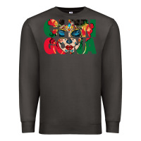 Smoke chingona sugar skull Premium Sweatshirt - BundleAndBundleShop
