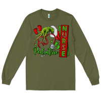 Army Green Christmas Character Long Sleeve Tee - NancyCooperArtShop