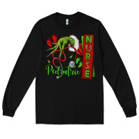 Black Christmas Character Long Sleeve Tee - NancyCooperArtShop