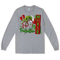 Heather Grey Christmas Character Long Sleeve Tee - NancyCooperArtShop