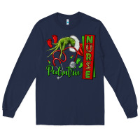 Navy Christmas Character Long Sleeve Tee - NancyCooperArtShop