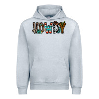Heather Grey howdy Urban Hoodie - CowhideDigitalArt