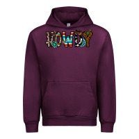 Mauve Wine howdy Urban Hoodie - CowhideDigitalArt
