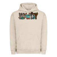 Pigment French Oak howdy Urban Hoodie - CowhideDigitalArt