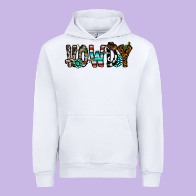 Howdy Urban Hoodie Designed By Cowhidedigitalart