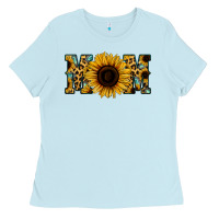 Sunflower Leopard Mom Ladies Tee | Teevron