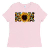 Bubblegum Pink Sunflower Leopard Mom Ladies Tee - Jasminsmagicworld