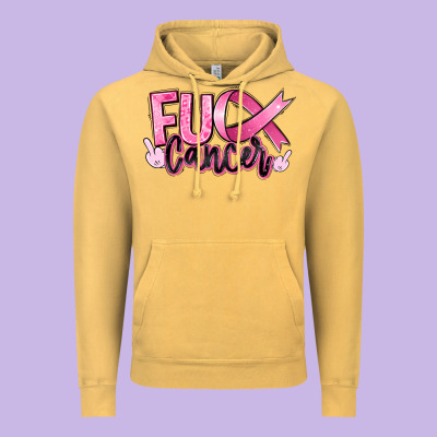 Fu*ck Cancer Vintage Hoodie Designed By Ranaportraitstore