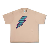 Burro Purple Border Aztec Pattern Lightning Urban Heavy Tee - Bettercallsaul
