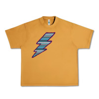 Peanut Butter Purple Border Aztec Pattern Lightning Urban Heavy Tee - Bettercallsaul