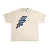 Sandshell Purple Border Aztec Pattern Lightning Urban Heavy Tee - Bettercallsaul