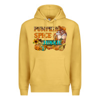 Antique Gold Pumpkin Spice Junkie Premium Hoodie - FaDigitalArtStudio