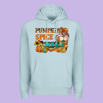 Pumpkin Spice Junkie Premium Hoodie Designed By Fadigitalartstudio