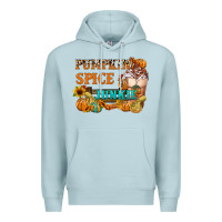 Blue Mist Pumpkin Spice Junkie Premium Hoodie - FaDigitalArtStudio