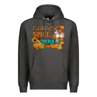 Charcoal Heather Pumpkin Spice Junkie Premium Hoodie - FaDigitalArtStudio