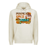 Oatmeal Heather Pumpkin Spice Junkie Premium Hoodie - FaDigitalArtStudio
