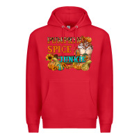 Red Pumpkin Spice Junkie Premium Hoodie - FaDigitalArtStudio